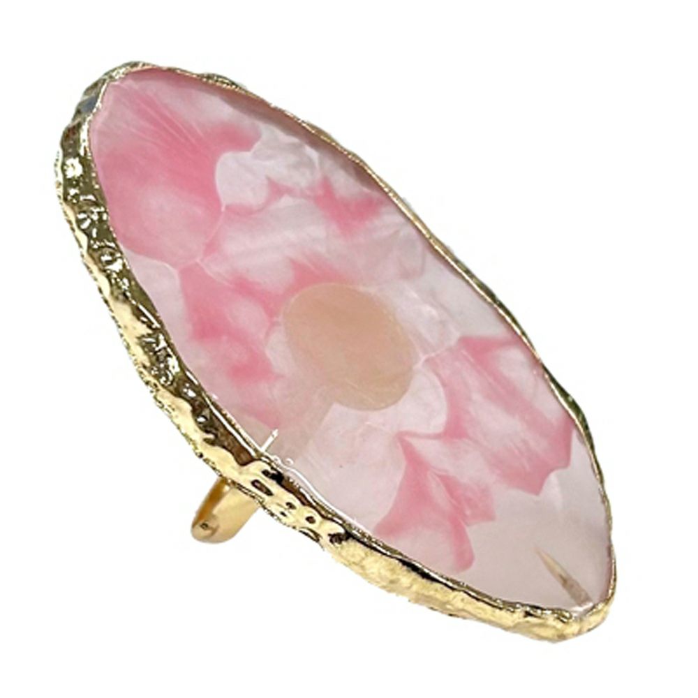 【Foula】リングストーン ピンク